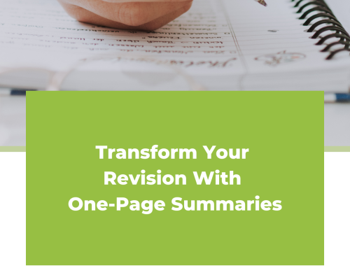 Transform Your Revision With One-Page Summaries